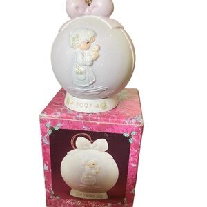 Precious Moments Ornament - White and Pink